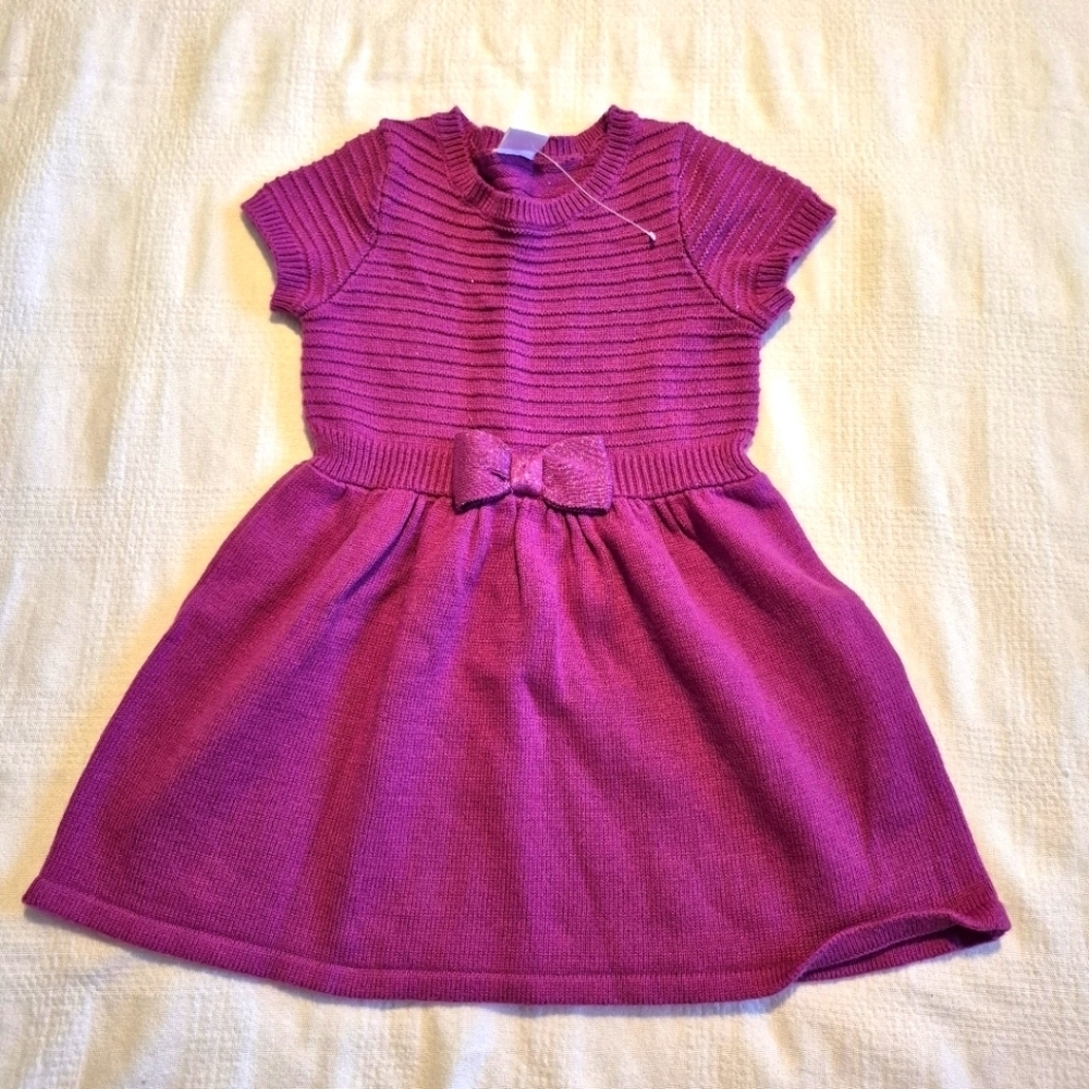 Gymboree girls size 2T purple sparkly sweater dress, NWOT